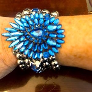 Vintage Tracy Lynn statement stretch bracelet